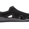 Crocs Swiftwater Wave Sandalen Flats „Schwarz Grau“ 205701-0DD