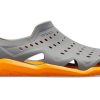 Crocs Swiftwater Wave Schuhe „Slate Grey Blazing Orange“ 203963-0FR
