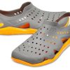Crocs Swiftwater Wave Schuhe „Slate Grey Blazing Orange“ 203963-0FR