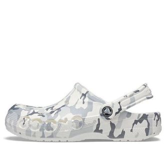 Crocs Unisex Bayaband Sandalen – White Camo „Gray White“ 206230-1D3
