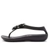Crocs (WMNS) Atmungsaktive, gemütliche, leichte schwarze Sandalen 205600-060