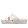 Crocs (WMNS) Boca Riemchensandalen mit Keilabsatz „Weiß“ 207434-159