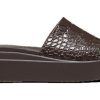 Crocs (WMNS) Brooklyn Croco Shine Slide Sandalen „Espresso“ 209253-206