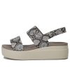 Crocs (WMNS) Brooklyn Freizeitsandalen mit dicker Sohle, Grau, 206453-93T