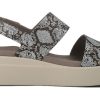 Crocs (WMNS) Brooklyn Freizeitsandalen mit dicker Sohle, Grau, 206453-93T