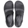 Crocs (WMNS) Brooklyn Freizeitsandalen mit dicker Sohle, Schwarz, 206453-060