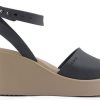 Crocs (WMNS) Brooklyn Keilsandalen mit Knöchelriemen „Schwarz Beige“ 209406-07H