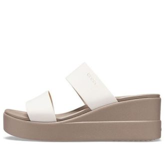 Crocs (WMNS) Brooklyn Leichte Pilzgraue Sandalen 206219-16T