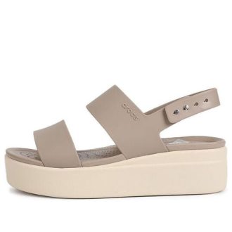 Crocs (WMNS) Brooklyn Sandalen mit dicker Sohle, Grau, 206453-15W