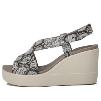 Crocs (WMNS) Brooklyn Sandalen mit dicker Sohle, Grau „Grau“ 206222-93T