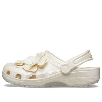 Crocs (WMNS) Classic Clog 3d Flower Weiße Sandalen 205587-159