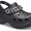 Crocs (WMNS) Classic Clog Retro Sandalen Schwarz Silber 206662-067