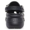 Crocs (WMNS) Classic Clog Retro Sandalen Schwarz Silber 206662-067