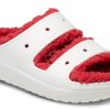 Crocs (WMNS) Classic Cozzzy Holiday Sweater Sandale „Weiß Rot“ 209227-90H