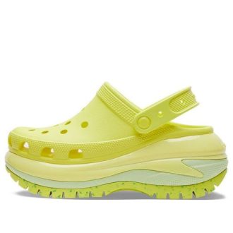 Crocs (WMNS) Classic Crush Clogs „Fluoreszierendes Grün“ 207988-76M
