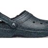 Crocs (WMNS) Classic Glitter Schwarz gefütterte Clogs „Starry Skies“ 205842-9BD