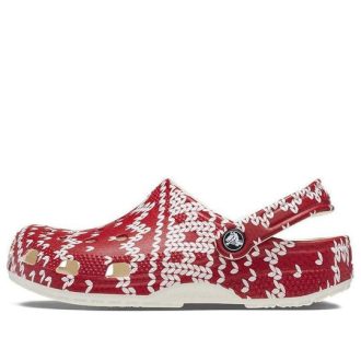 Crocs (WMNS) Classic Holiday Sweater Graphic „Rot Weiß“ 209237-90H
