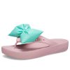 Crocs (WMNS) Classic Platform Bow Flip Flops „Pink Teal“ 210182-606
