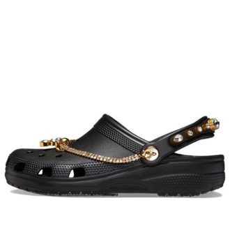 Crocs (WMNS) Classic Tiara Clogs „Schwarzgold“ 209684-001