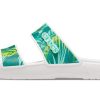 Crocs (WMNS) Classic Tropical Outdoor Flache Ferse Sport Hausschuhe Weiß Grün 207183-94S