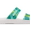 Crocs (WMNS) Classic Tropical Outdoor Flache Ferse Sport Hausschuhe Weiß Grün 207183-94S