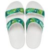 Crocs (WMNS) Classic Tropical Outdoor Flache Ferse Sport Hausschuhe Weiß Grün 207183-94S