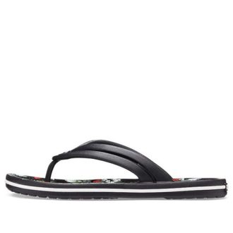 Crocs (WMNS) Crocband Flowers Flip-Flops Schwarz 206101-0FF