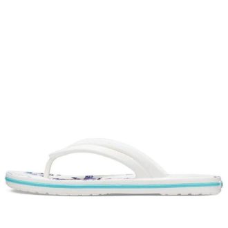 Crocs (WMNS) Crocband Flowers Flip-Flops Weiß 206101-1C8