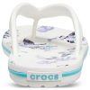 Crocs (WMNS) Crocband Flowers Flip-Flops Weiß 206101-1C8