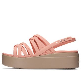 Crocs (WMNS) Dicke Sohle, gemütliche, modische, sportliche Sandalen in Rosa, 206751-6RL