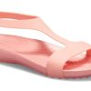Crocs (WMNS) Flache Rosa Sandalen 205469-6JC