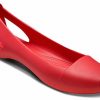 Crocs (WMNS) Flache rote Sandalen 202811-8C1