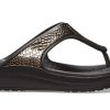 Crocs (WMNS) Flip-Flops mit dicker Sohle, Schwarz/Kupfer, 205604-0FG