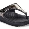 Crocs (WMNS) Flip-Flops mit dicker Sohle, Schwarz/Kupfer, 205604-0FG
