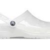 Crocs (WMNS) Jelly Crocs Transparente Unisex-Sandalen in Weiß 206908-100