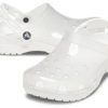 Crocs (WMNS) Jelly Crocs Transparente Unisex-Sandalen in Weiß 206908-100