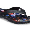 Crocs (WMNS) Kadee 2 Printed Flip Minimalistische Casual Flip-Flops Schwarz 206866-001