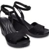Crocs (WMNS) Leigh II Cross Strap Ankle Wedge Sandalen „Schwarz“ 204950-060