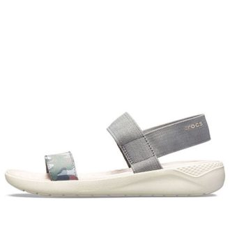 Crocs (WMNS) Literide Graphic Sandalen „Grau“ 205375-0E9