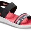 Crocs (WMNS) LiteRide Pattern Outdoor Open Toe Schwarz Rot Sandalen „Black Red“ 205868-066