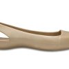 Crocs (WMNS) Minimalistische, lässige, flache, sportliche Sandalen in Goldfarbe, 202811-710 Crocs (WMNS) Minimalistische, lässige, flache, sportliche Sandalen in Goldfarbe, 202811-710