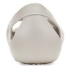 Crocs (WMNS) Minimalistische, lässige, flache, weiße Sandalen 206106-018