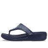 Crocs (WMNS) Monterey Beaded Flip-Flops Tiefblau 206851-410