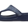 Crocs (WMNS) Monterey Beaded Flip-Flops Tiefblau 206851-410