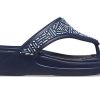 Crocs (WMNS) Monterey Beaded Flip-Flops Tiefblau 206851-410