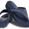 Crocs (WMNS) Monterey Beaded Flip-Flops Tiefblau 206851-410