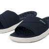 Crocs (WMNS) Reviva Leichte, gemütliche, flache, lässige Hausschuhe in Tiefblau, 205474-462