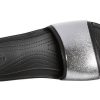 Crocs (WMNS) Sloane Shine Low Slide Flat Casual Schwarz Silber Hausschuhe „Black Silver“ 206921-001