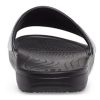 Crocs (WMNS) Sloane Shine Low Slide Flat Casual Schwarz Silber Hausschuhe „Black Silver“ 206921-001