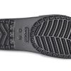 Crocs (WMNS) Sloane Shine Low Slide Flat Casual Schwarz Silber Hausschuhe „Black Silver“ 206921-001